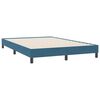 vidaXL Cama box spring con colch&oacute;n terciopelo azul oscuro 140x220 cm