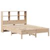 vidaXL Cama con estanter&iacute;a sin colch&oacute;n madera maciza de pino 140x190cm