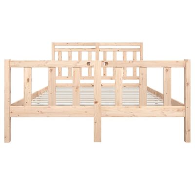 vidaXL Estructura de cama de madera maciza 150x200 cm