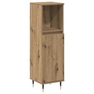 vidaXL Armario de baño madera de ingeniería roble artisan 30x30x100 cm