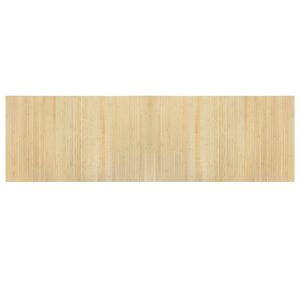 vidaXL Alfombra rectangular bamb&uacute; color natural claro 60x200 cm