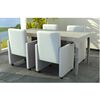 vidaXL Sillas de comedor 4 unidades cuero sint&eacute;tico blanco