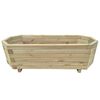 vidaXL Arriate de madera de pino impregnada 80x32x31 cm