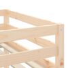 vidaXL Cama alta de ni&ntilde;os con escalera madera maciza pino 90x190 cm
