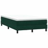 vidaXL Cama box spring con colch&oacute;n terciopelo verde oscuro 120x220 cm