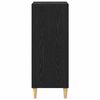 vidaXL Aparador Roble Negro 57 x 35 x 89.5 cm Madera de ingenier&iacute;a