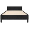 vidaXL Estructura de cama sin colchón terciopelo negro 90x200 cm