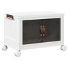 vidaXL Caja de almacenaje apilable con ruedas 28 l 48,5x29,5x33 cm