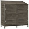 vidaXL Cobertizo de jard&iacute;n madera abeto maciza antracita 102x52x112 cm