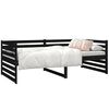 vidaXL Sof&aacute; cama sin colch&oacute;n madera maciza de pino negro 90x190 cm