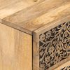 vidaXL Mesita de noche de madera maciza de mango 40x33x46 cm