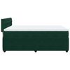 vidaXL Cama box spring con colch&oacute;n terciopelo verde oscuro 160x200 cm