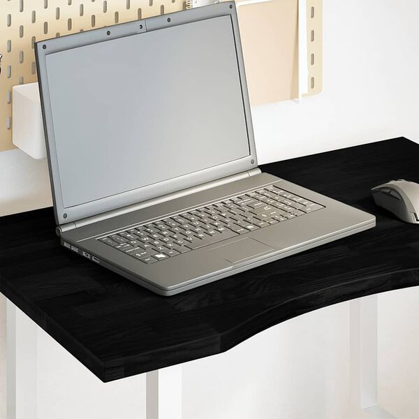 vidaXL Tablero escritorio 80x50x2,5 cm rectangular madera maciza roble