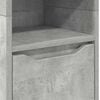 vidaXL Gabinete de Ba&ntilde;o con estante Gris Concreto 30,5 x 30 x 195 cm