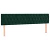 vidaXL Cama box spring con colch&oacute;n terciopelo verde oscuro 120x190 cm