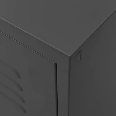 vidaXL Mueble para TV de acero gris antracita 105x35x50 cm