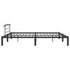 vidaXL Estructura de cama de metal negro 200x200 cm