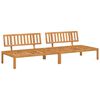 vidaXL Sof&aacute;s centrales palets de jard&iacute;n 2 uds madera maciza de acacia