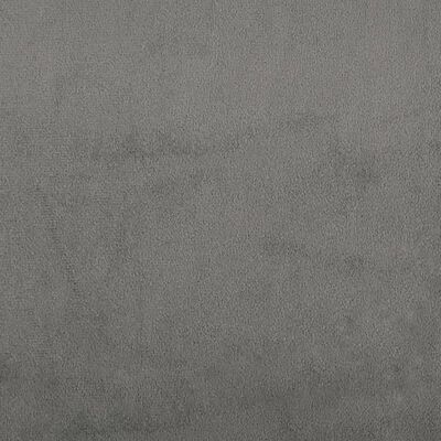 vidaXL Silla de comedor giratoria terciopelo gris oscuro