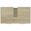 vidaXL Armario de ba&ntilde;o madera contrachapada color roble 60x33x61 cm