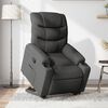 vidaXL Sill&oacute;n reclinable elevable de tela gris oscuro