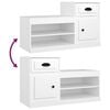 vidaXL Mueble zapatero madera contrachapada blanco 100x42x60 cm