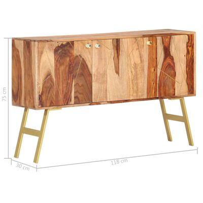 vidaXL Aparador de madera maciza de sheesham 118x30x75 cm