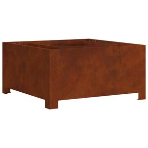 vidaXL Hoguera Marr&oacute;n 60 x 60 x 30 cm Acero autopatinable