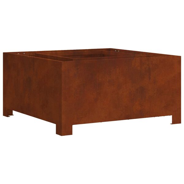 vidaXL Hoguera Marr&oacute;n 60 x 60 x 30 cm Acero autopatinable