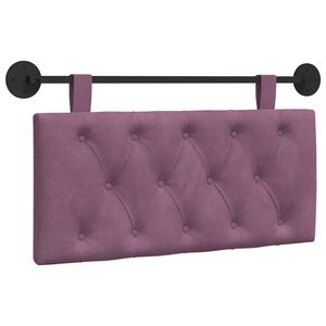 vidaXL Cabecero colgante Morado Terciopelo