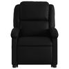 vidaXL Sillón reclinable elevable cuero artificial negro
