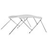 vidaXL Toldo Bimini de 3 arcos blanco 183x160x137 cm