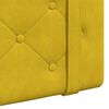 vidaXL Cabecera Colgante Amarillo 90 x 55 x 5 cm Terciopelo