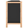 vidaXL Aparador de madera contrachapada negro 107x38x60 cm
