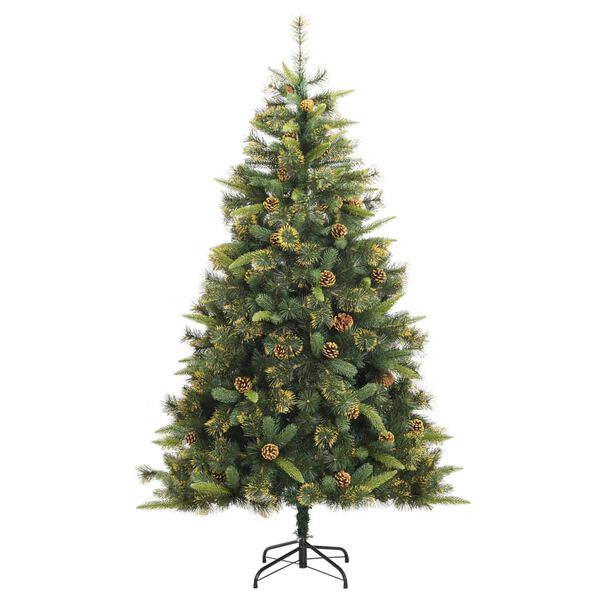vidaXL &Aacute;rbol de Navidad artificial con pi&ntilde;as 210 cm