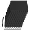 vidaXL Alfombrillas de goma EVA negra 54 uds 4,86㎡