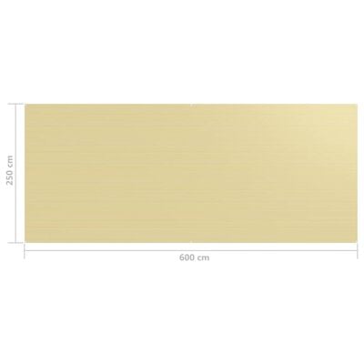 vidaXL Alfombra de tienda de campaña 250x600 cm beige