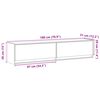 vidaXL Mueble de TV de pared con LED blanco 180x31x38 cm