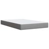vidaXL Cama box spring con colch&oacute;n tela gris claro 120x200 cm