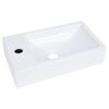 vidaXL Lavabo SMC blanco 400x220x90 mm