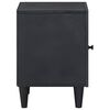 vidaXL Cabinet de noche con puerta 2 pcs Negro 40 x 33 x 46 cm