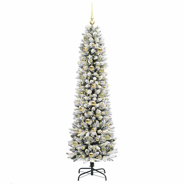 vidaXL &Aacute;rbol de Navidad artificial 180 cm PVC, Metal y Pl&aacute;stico