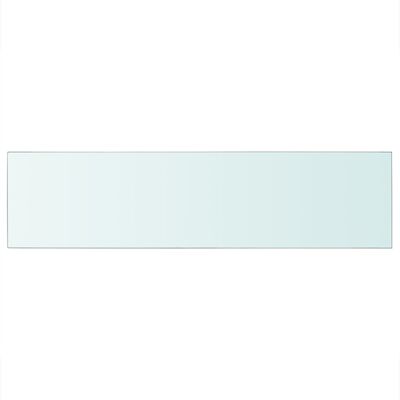 vidaXL Panel de estante vidrio claro 100x25 cm