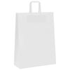vidaXL Bolsas de papel con asas 50 uds blanca 32x12x42 cm