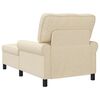 vidaXL Sill&oacute;n reclinable con coj&iacute;n Crema 91 x 157 x 91 cm tela