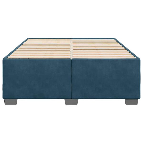 vidaXL Estructura de cama de terciopelo azul 140x190 cm