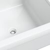 vidaXL Fregadero lavabo de pared resina blanco 40x40x24 cm