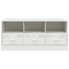 vidaXL Mueble para TV de acero blanco 99x39x44 cm