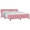 vidaXL Cama tipo Box Spring con cabecera Rosa 180 x 200 cm Terciopelo