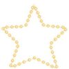 vidaXL Figura de estrella de Navidad con 48 LEDs blanco c&aacute;lido 56 cm